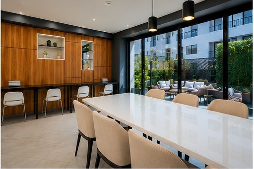 Espacio de coworking del edificio