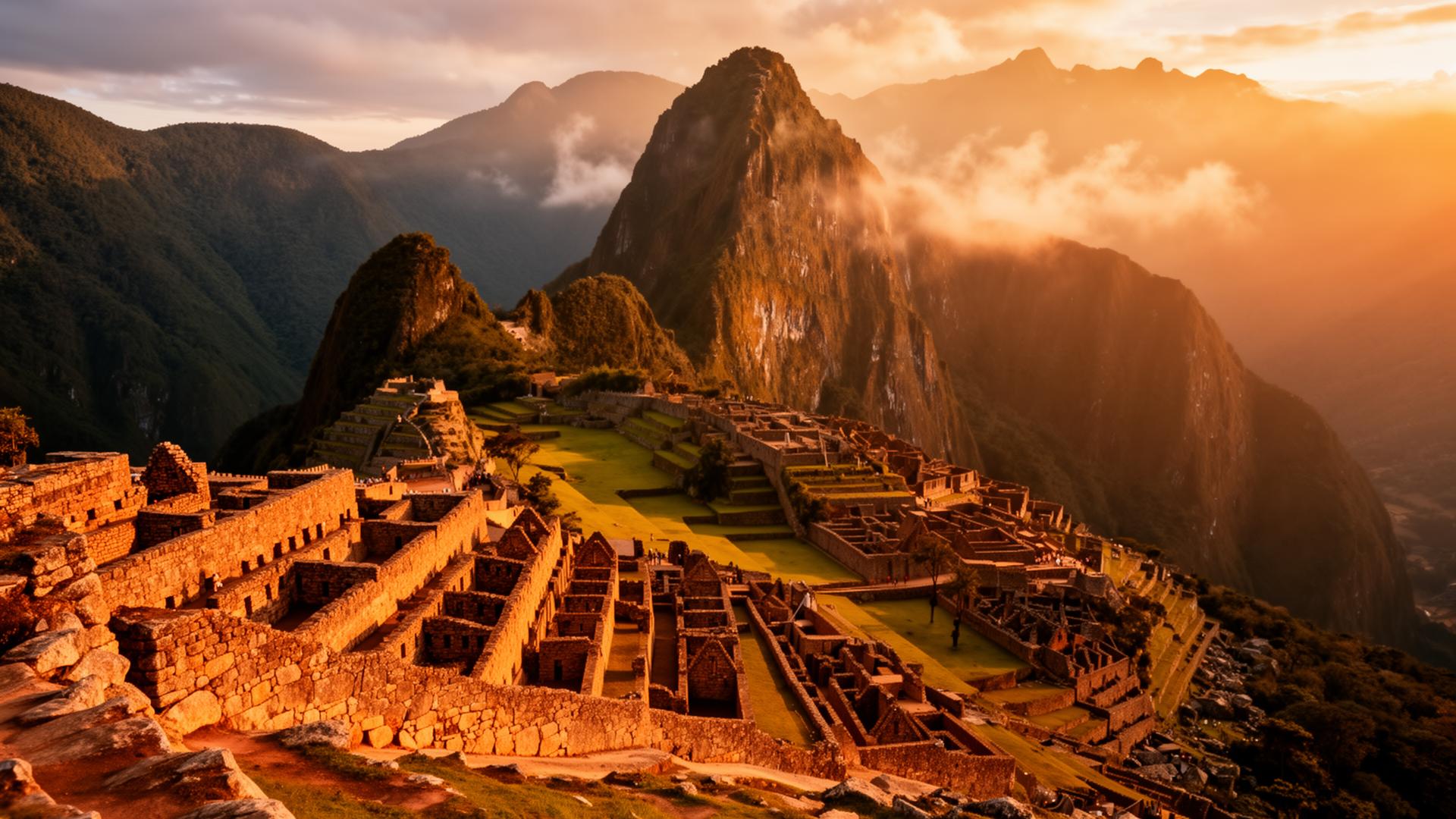 Machu Picchu at sunset