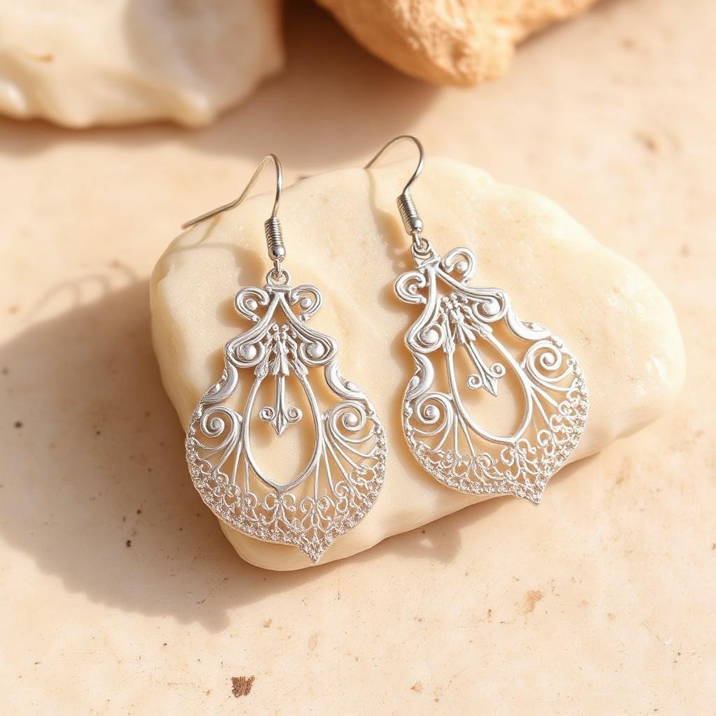 Aretes de plata filigrana
